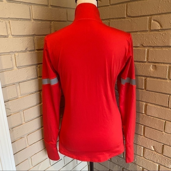 Gap Fit 1/2 Zip Moto Reflective Athletic Pullover Women's Sz Medium M Thumbholes - Picture 5 of 10